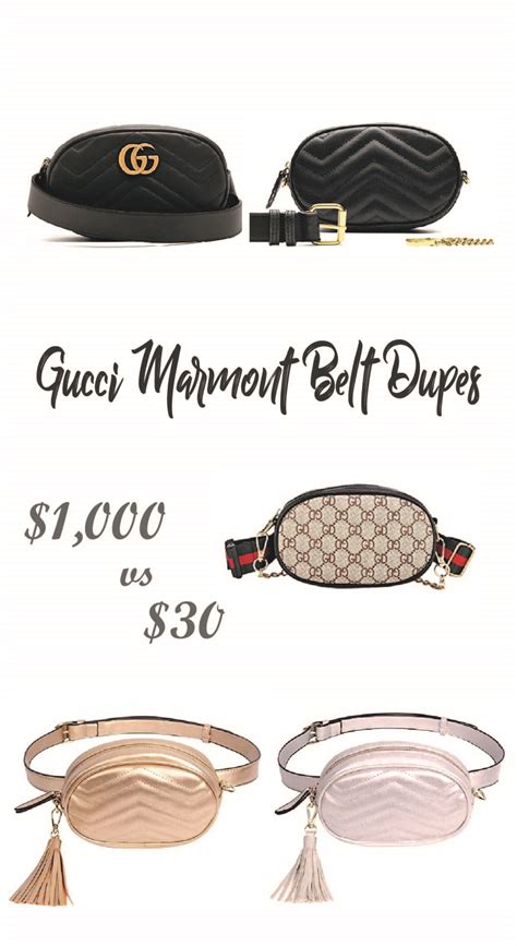 gucci belt bag dupes|alternative to gucci belt.